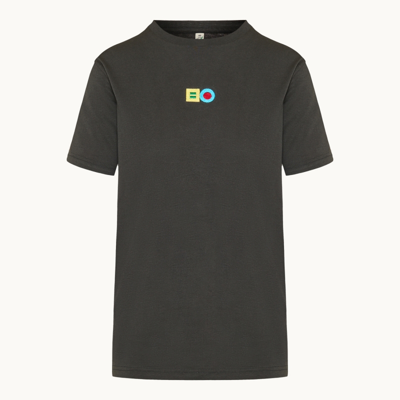 T-shirt μαύρο με κέντημα