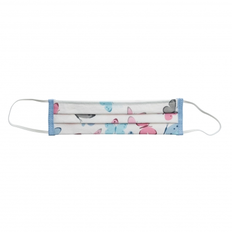 Λευκή με πεταλούδες