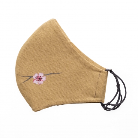 Μπεζ / Ροζ λουλούδια