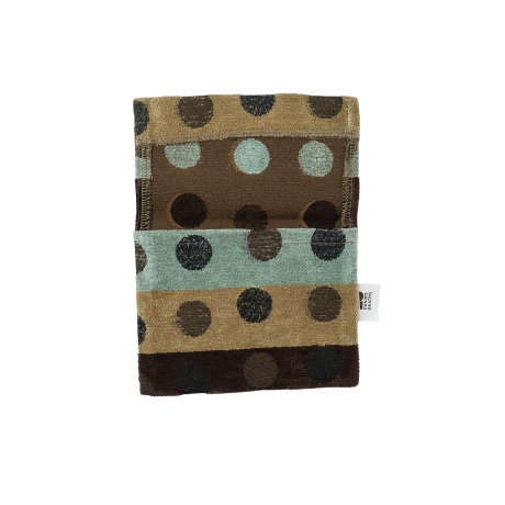 Καφέ/Τυρκουάζ/Πουά (Εσωτερικό θήκης)