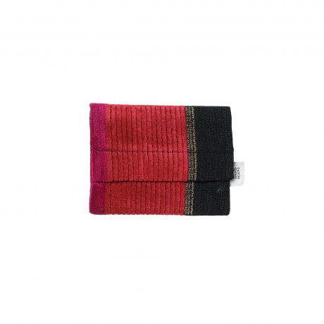 Φούξια/Κόκκινη/Μαύρη με χρυσοκλωστή