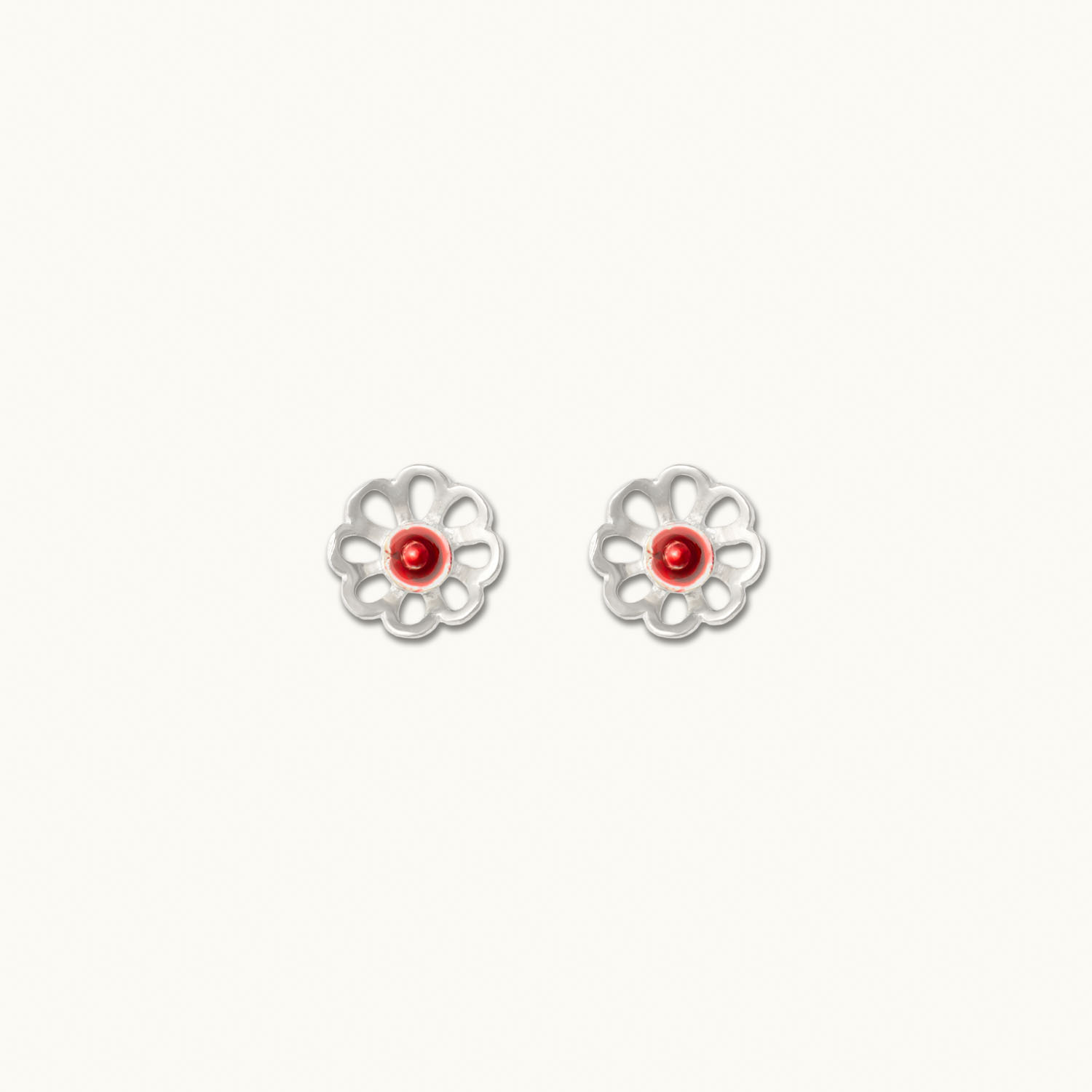 Σκουλαρίκια λουλούδι μπουλ